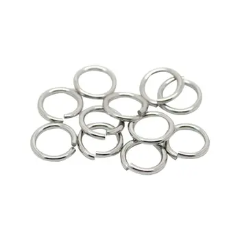 

100PCs Silver Stainless Steel Open Jump Rings 15mm(5/8") Findings