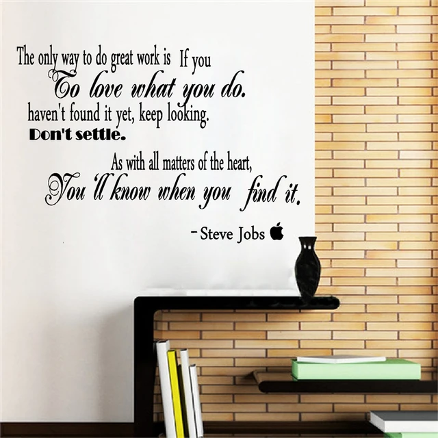 famous quotessteve jobs vinyl wall sticker removable