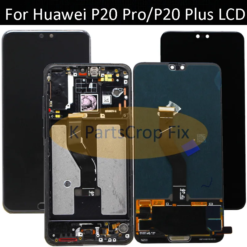 Оригинальный ЖК-дисплей для Huawei P20 Pro с рамкой сенсорный дигитайзер в сборе CLT-AL01