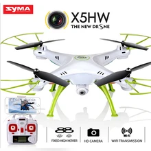 Original syma x5hw (atualização x5sw) corrida selfie dron fpv quadrocopter zangão com câmera hd 2.4g 4ch rc helicóptero wi fi usb brinquedo