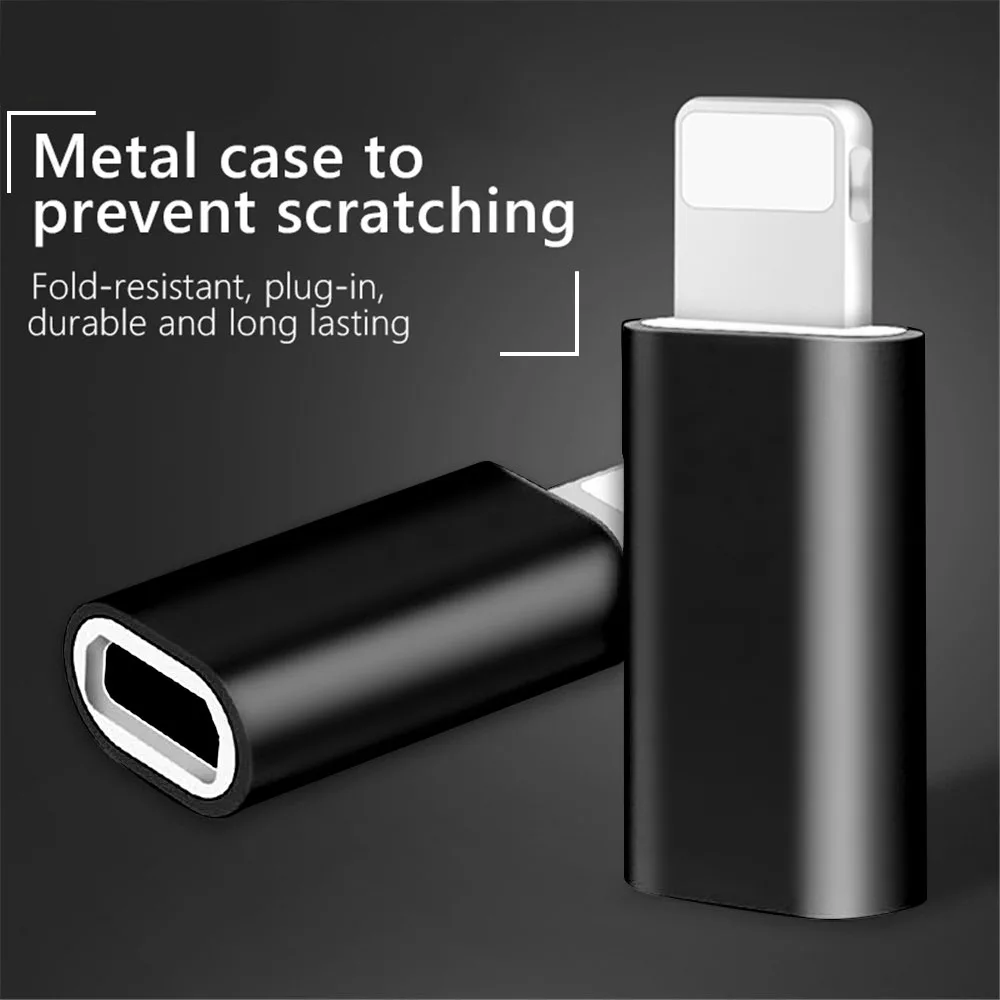 Мини-адаптер из сплава Micro USB для освещения OTG конвертер iPad Pro Air Iphone X XS XR 6 7 Plus