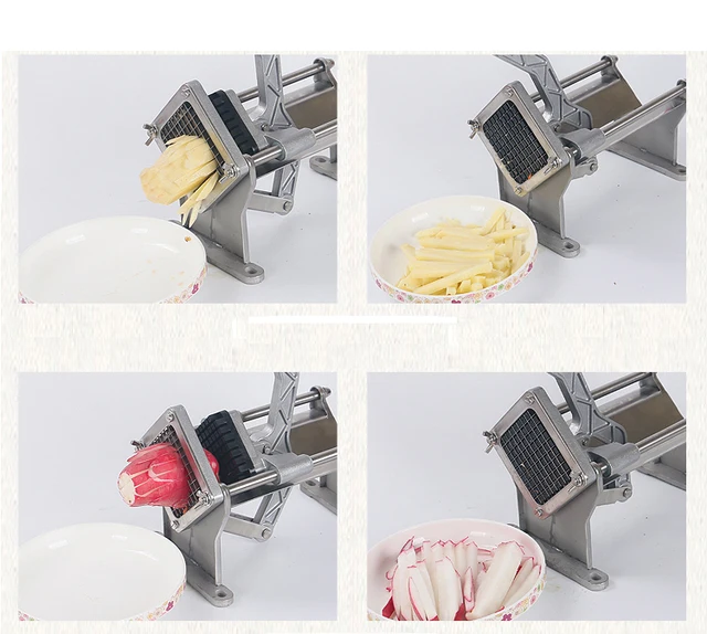 4pcs blades Manual potato slicer Restaurant Heavy Duty French Fry Cutter, Potato  Cutter ,Potato Slicer,potato wedge machine - AliExpress