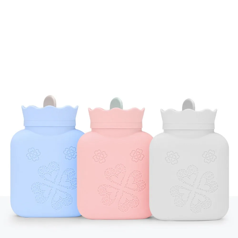 

Safe Microwave Heating Hot Water Bag New Creative Cute Cartoon Filling Hot Water Bottle Bag Container Silicon Christmas Gift