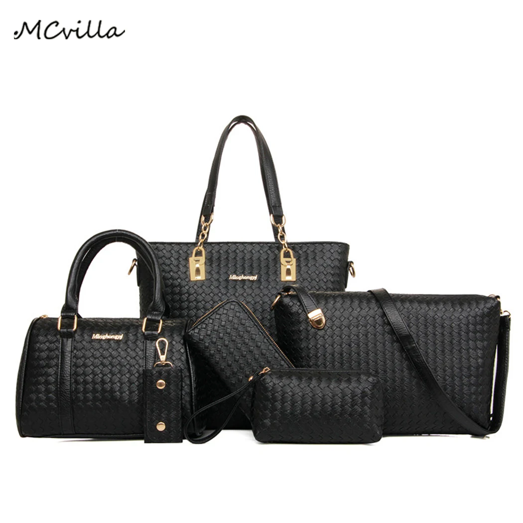 

6pcs/set Bags Set Luxury Handbags Women Composite Bags Designer Shoulder Bags Female Bag Women Leather Handbags Bolsa Feminina