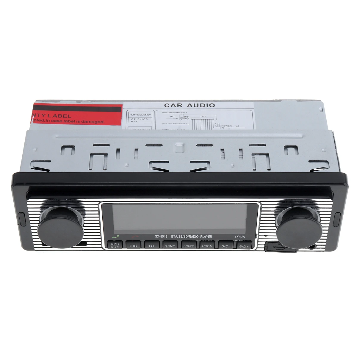 1 DIN 12 в 60 Вт x 4 Bluetooth автомобильный Радио MP3 плеер Стерео аудио Поддержка FM/USB/SD/AUX с