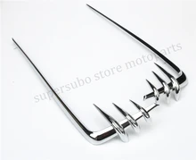 Мотоцикл Chrome ABS Сума Крышка Акценты Для Harley 93-13 Touring с Жесткие Сумки 8646