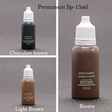 3 шт./упак. постоянный косметический пигмент бровей губ ресницы 15 мл micro Пигмент 1/2 унц. цвет татуировки товары для рукоделия