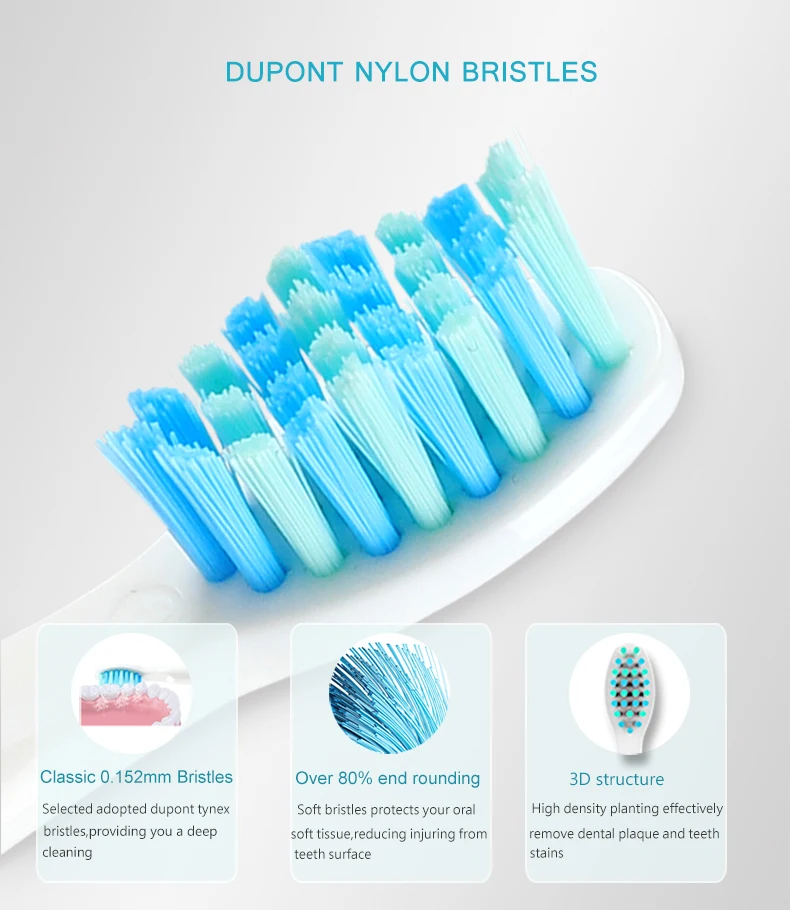 Escova de Dentes Escovas de Dentes Recarregável com 4 Elétrica Modos Limpeza Sonic Minutos Sincronismo Inteligente Carregamento Usb 2 15 Escova de dentes elétrica recarregável com 4