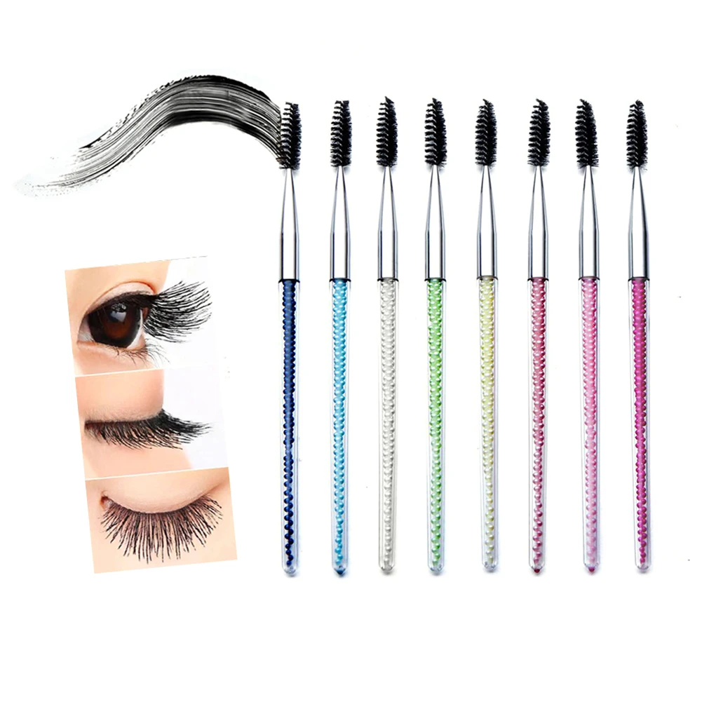 Beads Decor Eyelash Brush Women Cosmetic Mascara Applicator Lady Makeup