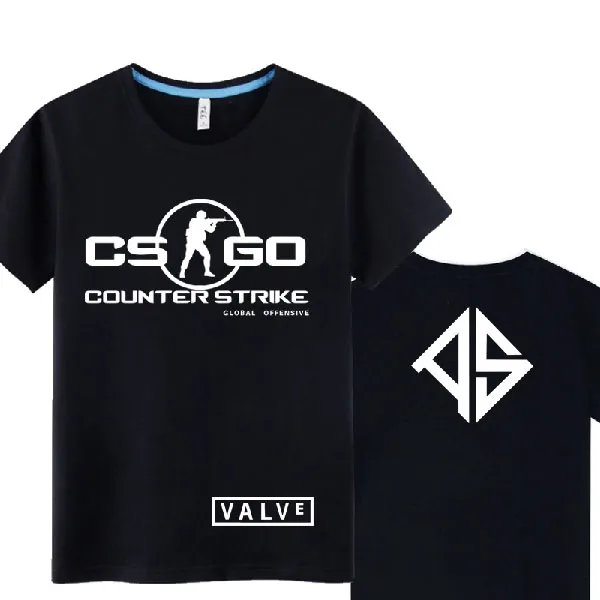 

Mens Casual Game Counter-Strike: Global Offensive CSGO T-shirts Short Sleeve Cotton O-Neck Printing Pattern Tops Tee Shirts