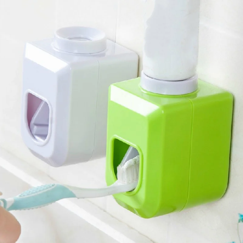 Dispenser For Toothbrush Holder Wall Mounted Automatic Toothpaste Squeezer Bathroom Accessories For Home Dropshipping