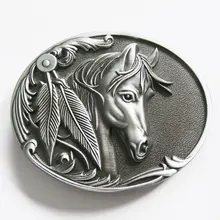 Wholesale Retail Original Horse With Feather Belt Buckle 100% Leed-Free Fast Delivery Free Shipping Wholesale Retail Original Horse With Feather Belt Buckle 100% Leed-Free Fast Delivery Free Shipping