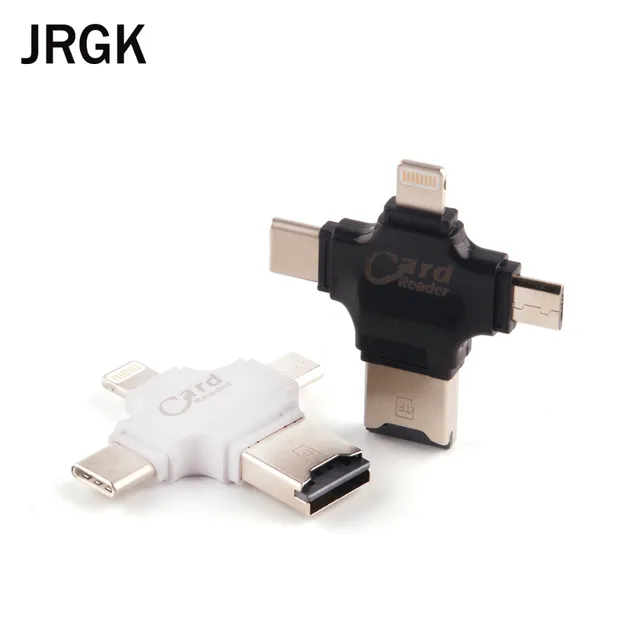 Best Offers JRGK 4 in 1 Type-c/Lightning/Micro USB Memory Card Reader Micro SD Card Reader for Andrews / iphone / type-c / computer Best Offers JRGK 4 in 1 Type-c/Lightning/Micro USB Memory Card Reader Micro SD Card Reader for Andrews / iphone / type-c / computer