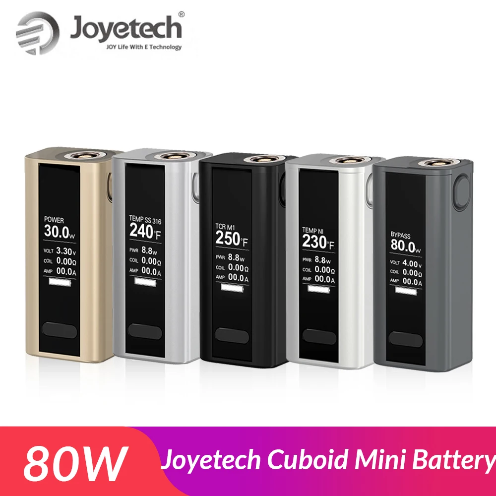 Распродажа! Оригинальная электронная сигарета Joyetech Cuboid Mini 80 Вт со встроенной