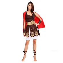 Древний Римский Воин маскарадный наряд для вечеринки Для женщин костюм для взрослых на Хэллоуин и для косплея