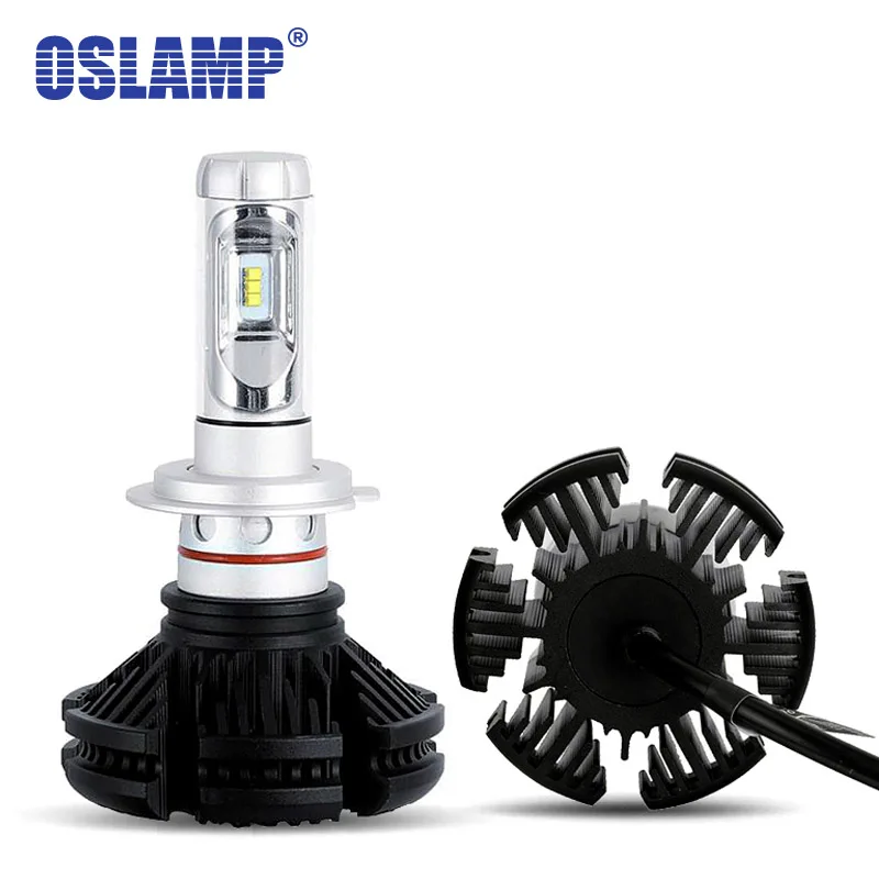 

Oslamp Chips H11 LED Headlight Kits Hi Lo Beam H4 Driving Car Bulbs SUV LED H7 9005 9006 Headlamps Fanless 3000K 6500K 8000K