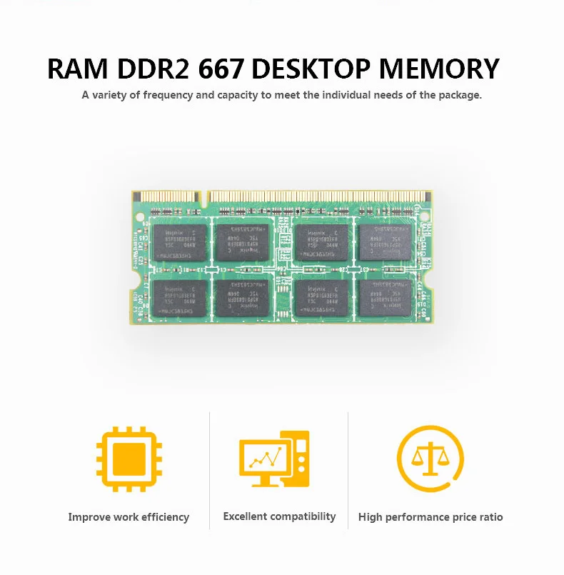 DDR2 667 МГц 2G PC2-5300S Тетрадь памяти Оперативная память SO-DIMM