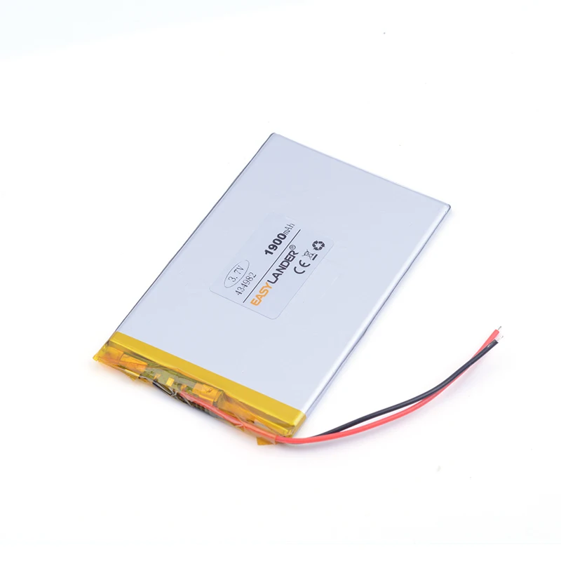 lithium ion rechargeable batteries 1900mAh 434982 for tablet pc GPS