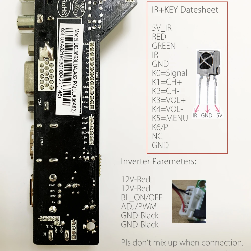 IR кабель в подарок) DD. D3663LA. A8 цифровой сигнал DVB-C DVB-T2 DVB-T Универсальный ЖК ТВ контроллер драйвер платы русский USB play 3663
