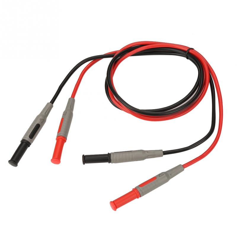 Cleqee P1032  p1033  Multimeter Test Cable Injection Molded 4mm Banana Plug Test Line Straight to Curved Test Cable