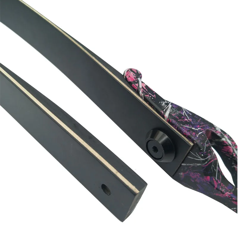 30 50lbs Archery Recurve Bow Limbs Take Down Bow Limbs Hunting Fiberglass and Wood Laminated Bow