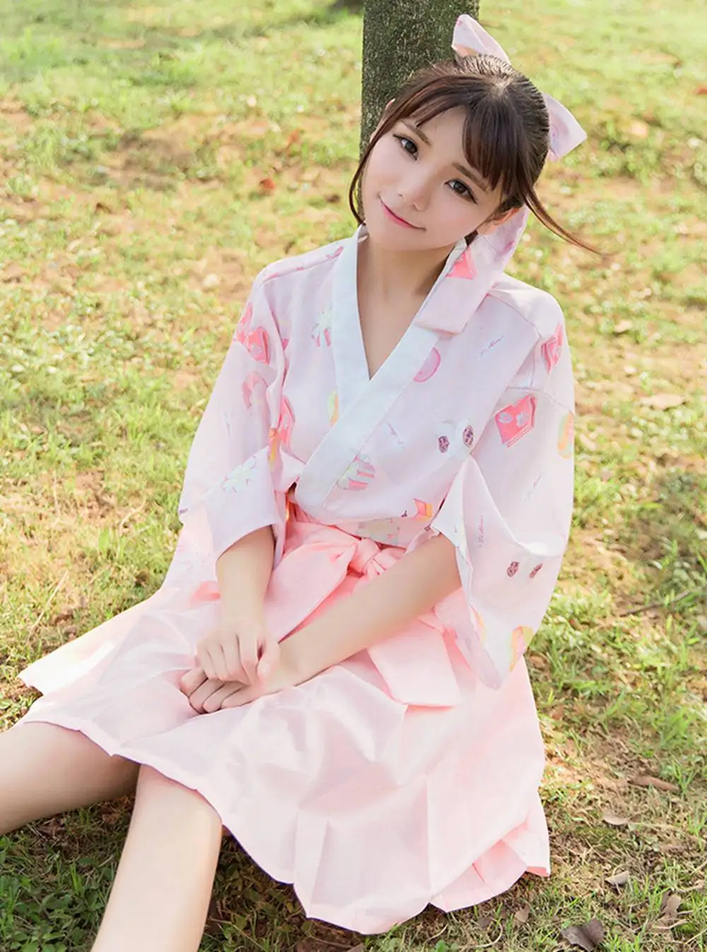 Японское кимоно Kawaii Wagashi Yukata кардиган Женская милая рубашка топы|shirt top|blouse shirtkimono