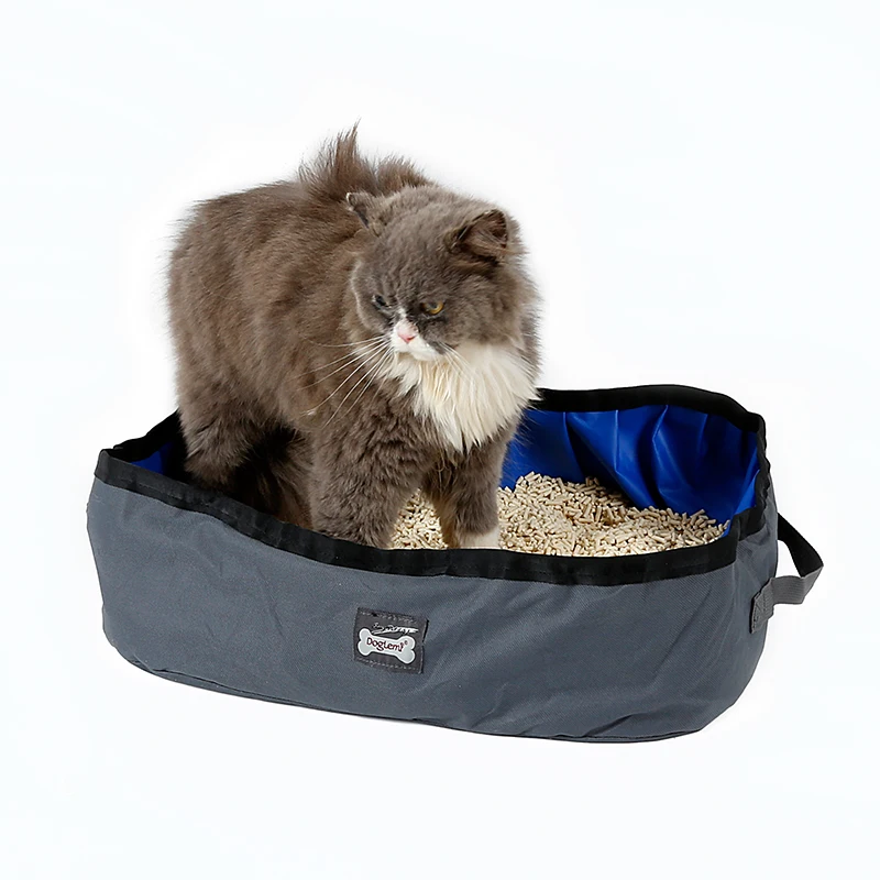 DREAMSOULE Waterproof Portable Travel Outdoor Cat Litter Box Foldable