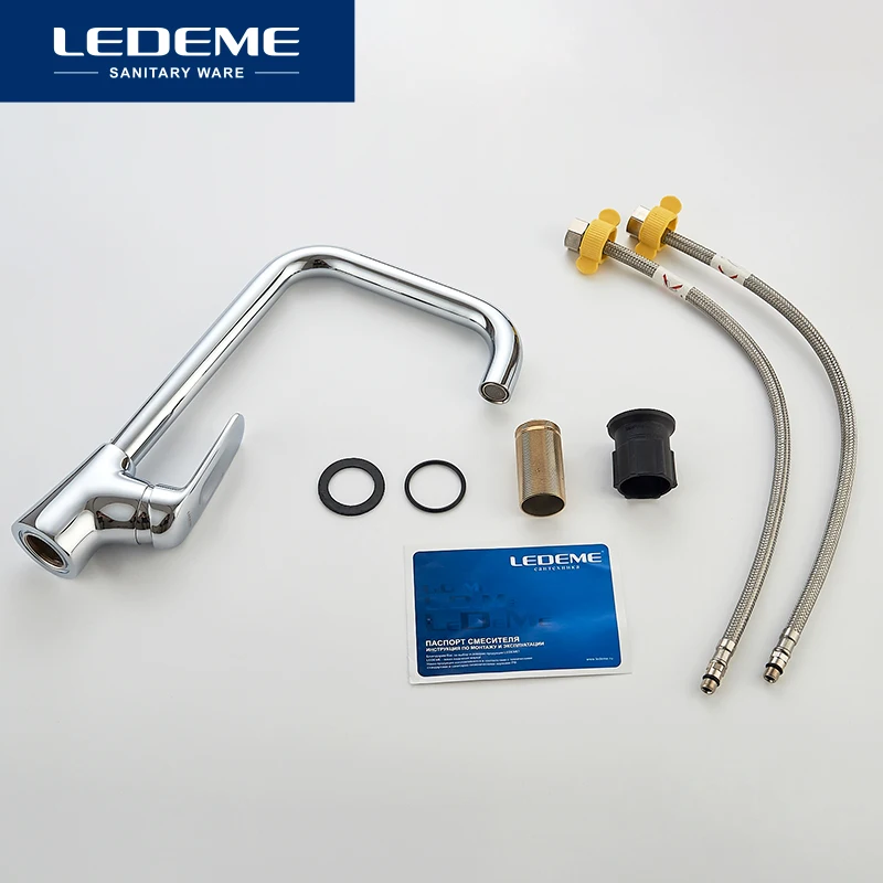  LEDEME Kitchen Faucet Single Handle Single Hole Pull Out Spray Kitchen Tap Kitchen Taps Water Tap K - 32830494552