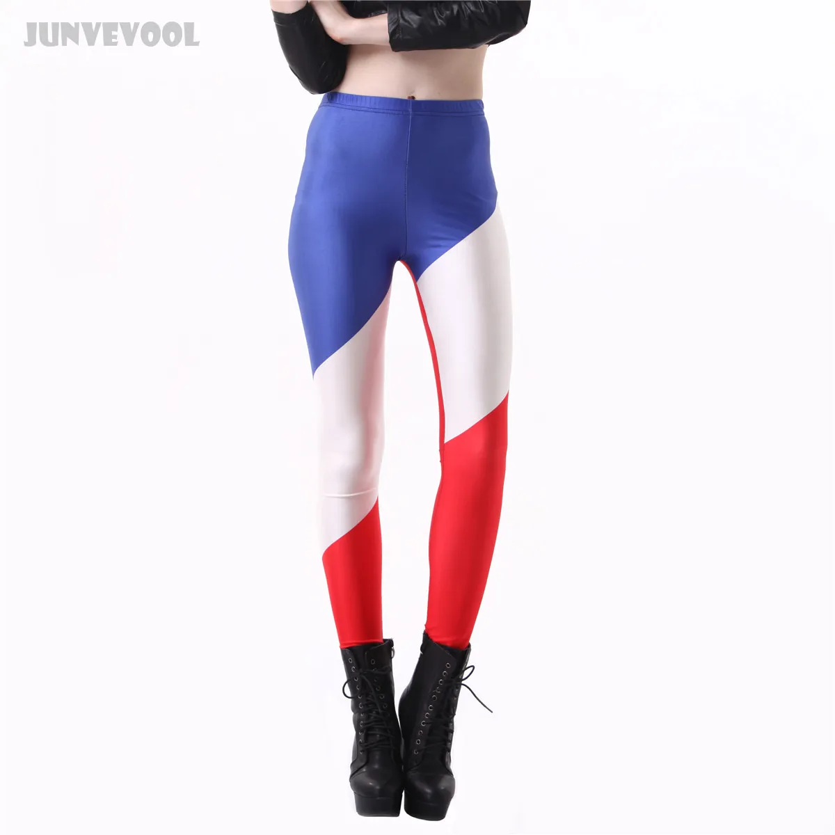 Legings Print Vrouwen Rood Wit Blauw Patchwork Broek Sexy Nieuwe Vrouwen  Streep Effen Kleur Gemengde Broek Hoge Taille Capri Fitness|pants  sexy|patchwork pantswaist fitness - AliExpress