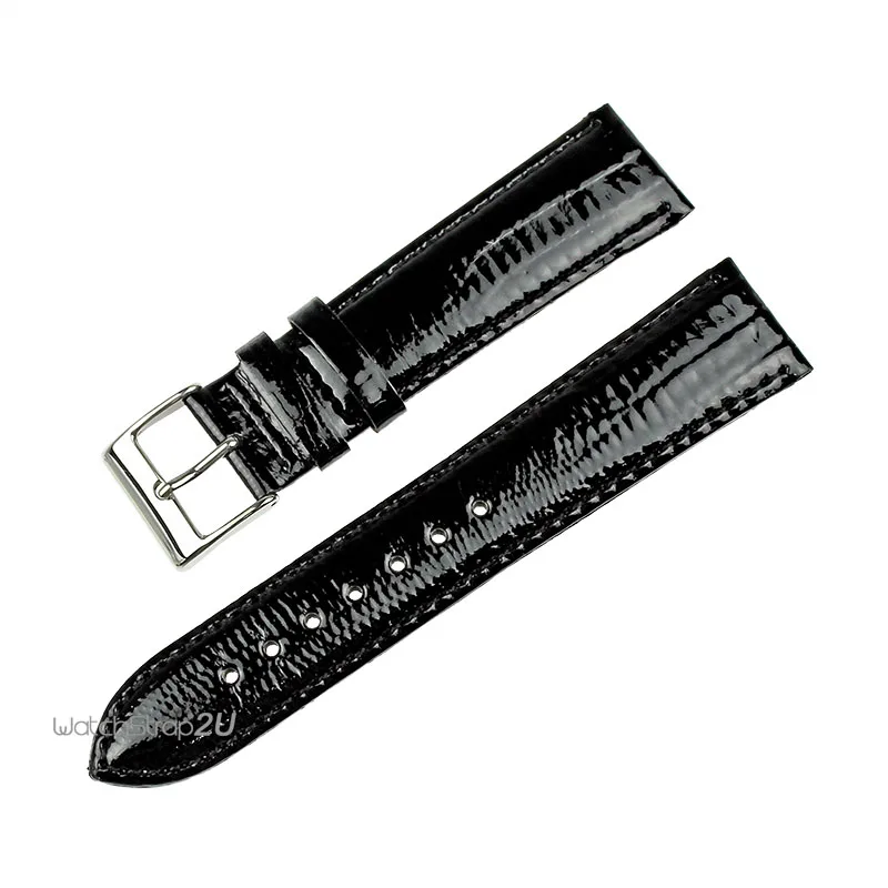 

Black Brown Red Blue Alligator Crocodile Grain Genuine Leather Watch Band Strap Silver Stainless Steel Pin Buckle 18mm 20mm