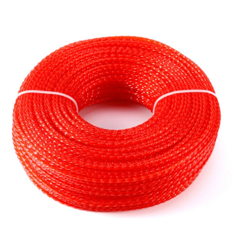 

2pcs For Brushcutter Strimmer Trimmer Nylon Cord Line Wire Replace 2.4mm*100m Red For Most Light Gasoline Dimmers