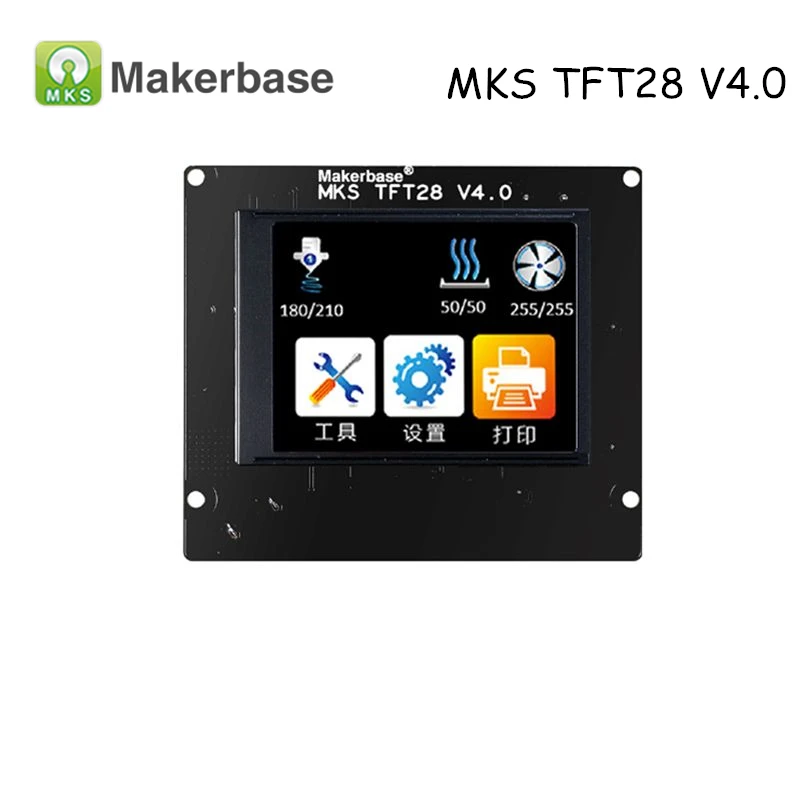 3D أجزاء تحكم عرض MKS TFT28 V4.0 2.8 بوصة شاشات تعمل باللمس tft دعم/WIFI/APP/انقطاع/اللغة ل MKS SBASE