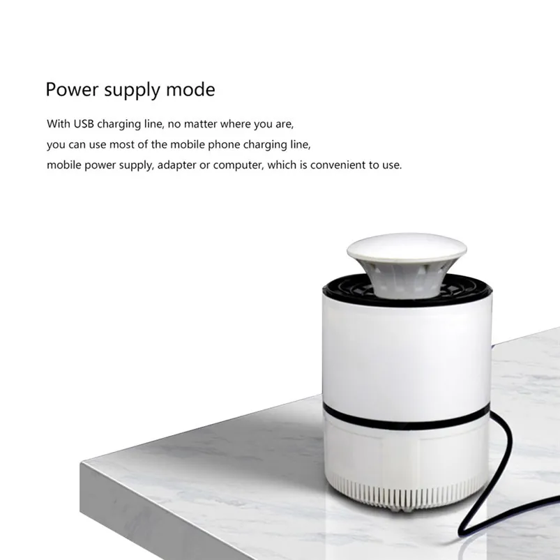 Washable Mosquito Killer Light 5W USB Mosquito Repeller Smart Optically Controlled Insect Killing Lamp Luminaria 40MR1102