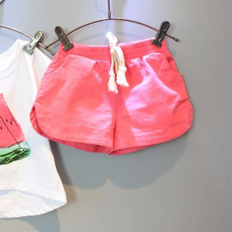 Aile rabbit/комплекты одежды для девочек Новинка, летний Повседневный стиль, принт с арбузом, дизайнерские штаны с короткими рукавами комплект детской одежды из 2 предметов, k1