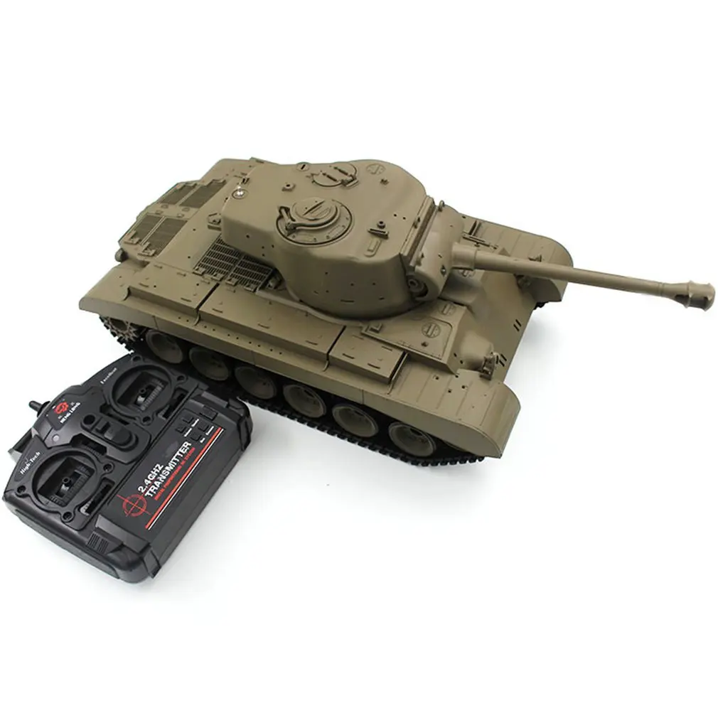 

HOT HENGLONG 2.4G Remote Control 1:16 Simulation Heavy AR Battle Tank Models RC Automatic Vehicle Toys Car for Children Boy Gift