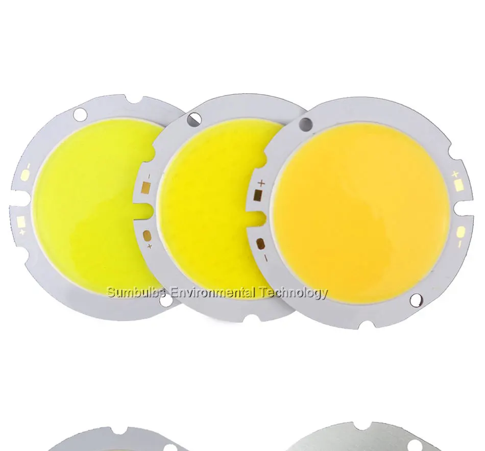 10W 15W 20W 25W 30W Rounded COB LED Chip On Board Light Source Warm Natural Cold White 44MM Circular LED Lamp DC 30V 33V (2)
