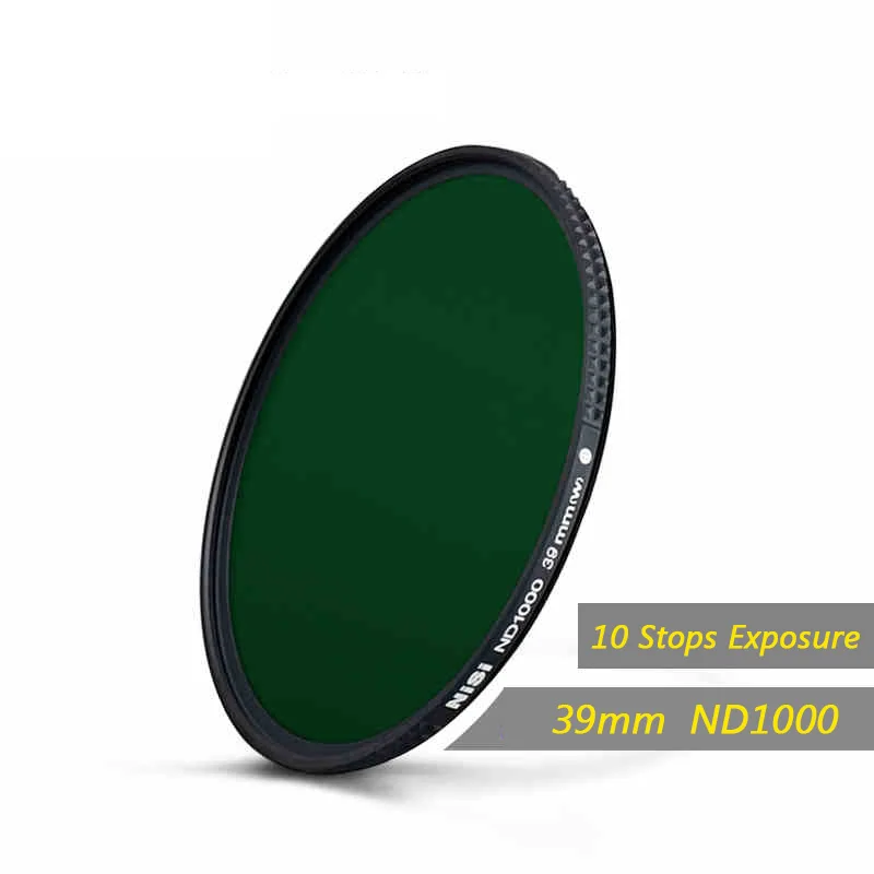 Nisi 39mm Nd1000 Filter Neutral Density Filters Ultra Slim Nd 1000 Gray Filter Mirror Landscape Photography Lens nisi obscuration nd2000 67 72 77 82mm ultra thin neutral density nd4 0 gray mirror filter lens pen