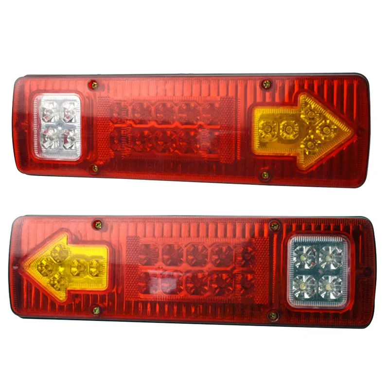 

1 Pcs 12 V 24 V LED Caravan Verlichting Trailer Truck Licht Caravan Vrachtwagen Achterlicht Richtingaanwijzer Reverse Brake acht