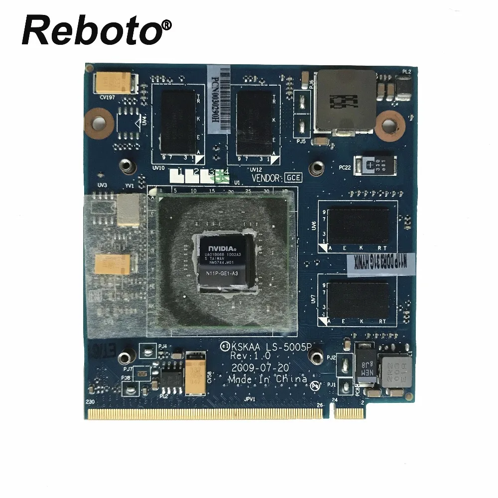 

Original Laptop Video Graphic Card FOR Toshiba A500 L550 KSKAA LS-5005P K000092390 GT 330M 1GB N11P-GE1-A3 100% Tested Fast Ship