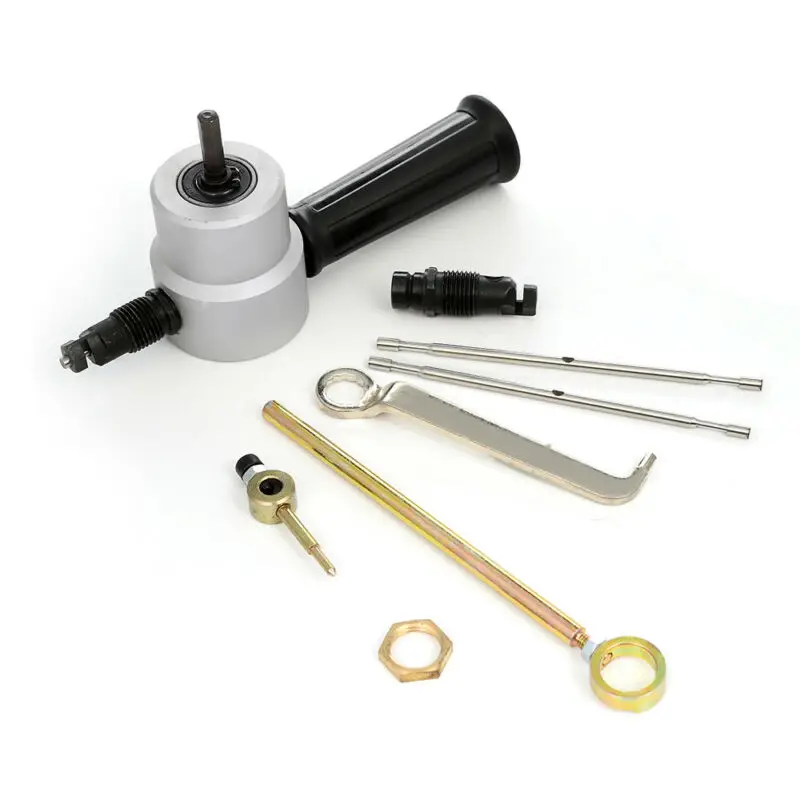 

High Carbon Steel 7pcs Double Head Cutter Sheet Metal Nibbler Cutter Power Drill Attachment