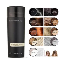 Fibras de construção de cabelo para homem e mulher perda de cabelo produto cabelo completo instantaneamente cobertura de raiz de cabelo corretivo em pó 27.5g