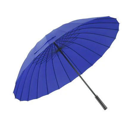 High-quality 24 Bone Umbrella Man Women Long-handled Manually Windproof Outdoor Big Sunny Rain Umbrella