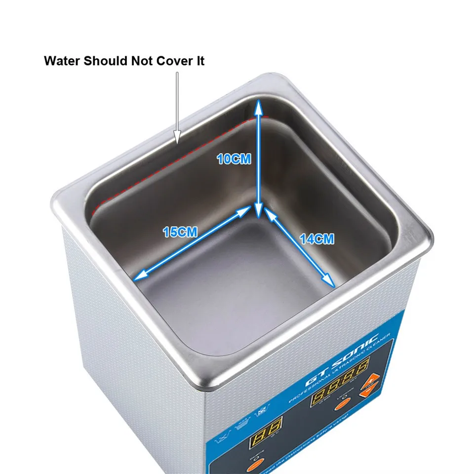 Globe PS-10A 80W Digital heated Ultrasonic Cleaner 2L C with free basket free shipping4