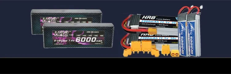 2PCS Yowoo Graphene RC Lipo Battery 2S 3S 4S 5S 6S 1300mah 1500mah