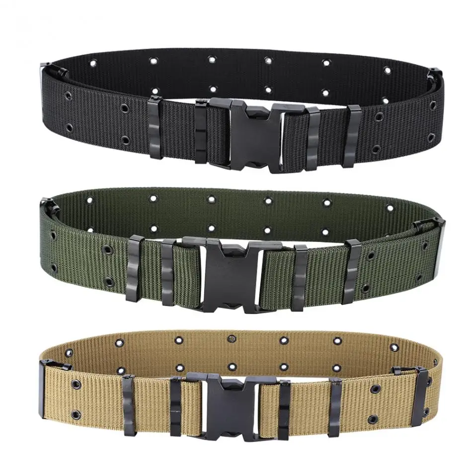 

High Strength Belt Nylon Heavy Duty Belt Wasitband Plastic Buckle Adjustable Airsoft Military Belt Hunting Accessories