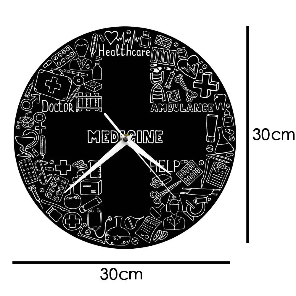 Настенные часы для медсестер, медицинские настенные часы для медсестер, медицинские, офисные, больничные, художественные, для медсестер, практик, подарки на выпускной