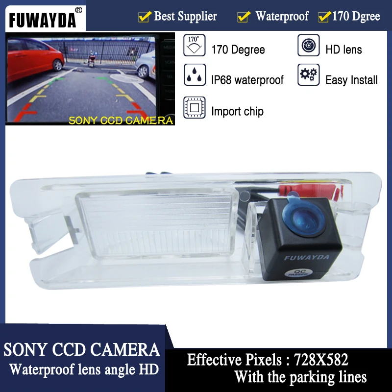 FUWAYDA CCD чип SONY Автомобильное зеркало заднего вида с направляющей камерой для Nissan