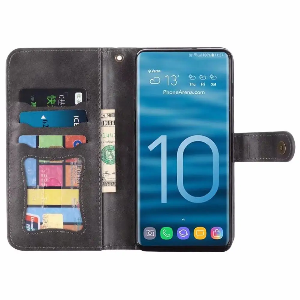 Многофункциональный бумажник кожаный чехол для samsung Galaxy S10 плюс S10e телефон Обложка для samsung S10 Lite S10+ мобильный телефон случаи сумка