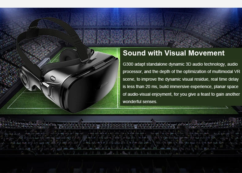 TORTOYO G300 VR очки Виртуальная реальность 3D очки шлем VR с HIFI стерео гарнитура наушники для 4,0-6,0 дюймового смартфона