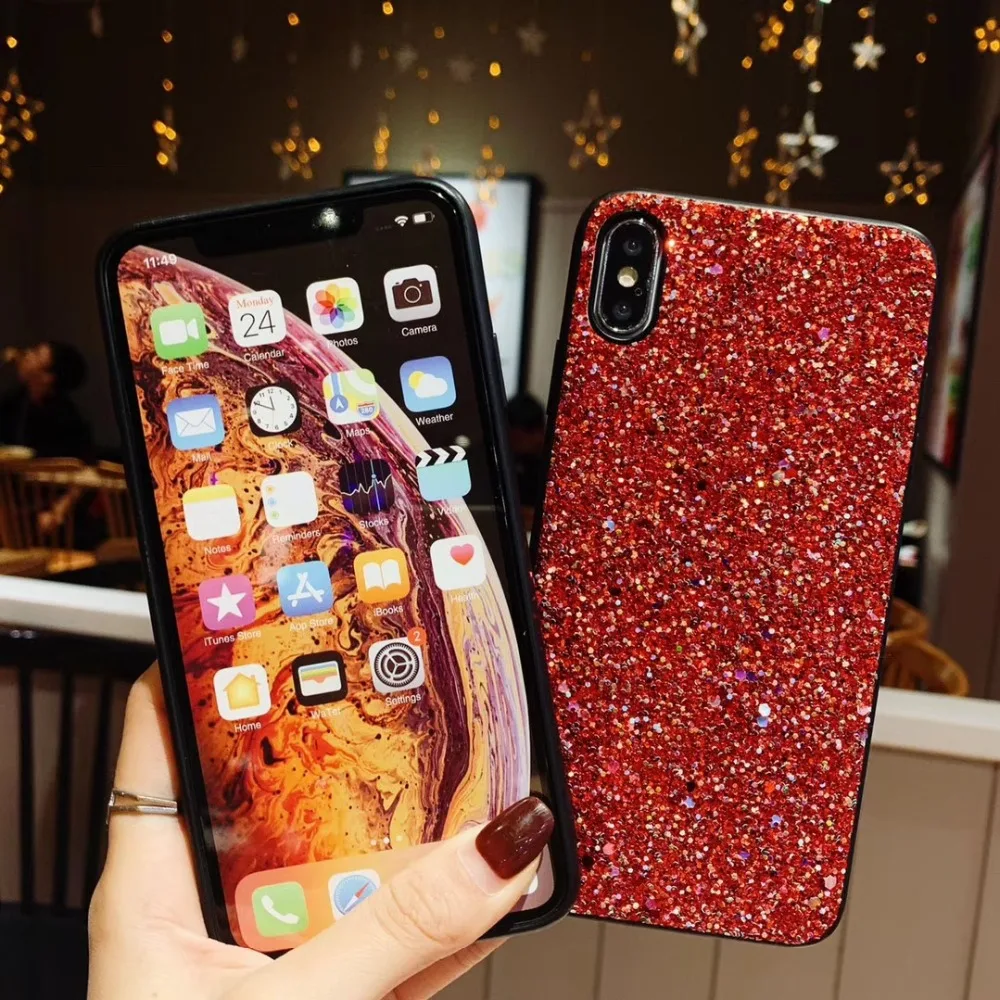 For Xiaomi Redmi Note 8T Cover redmi note 9 pro 8A 9A Luxury Glitter Sequins Shining Case for xiaomi mi POCO X3 NFC phone bags